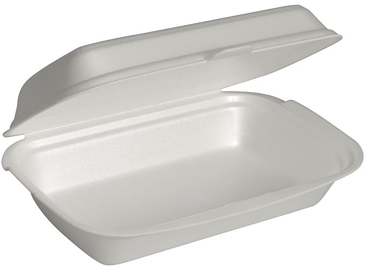 Burgerboks 16x24x7,5cm med hengslet lokk  stk
