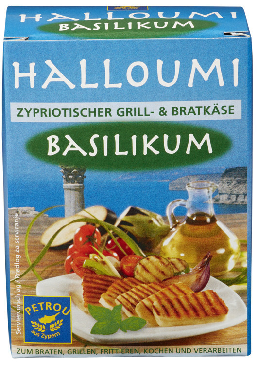 Halloumi m/basilikum 200g