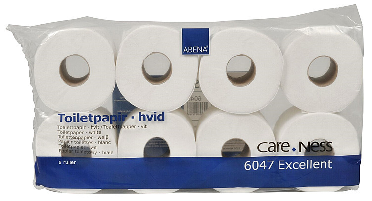 Toilet paper 3-ply white caren excell 1 roll
