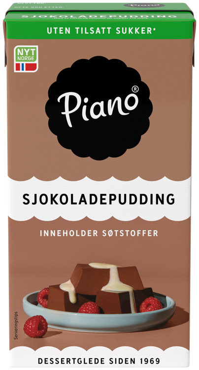 Piano sjokopudding uten 0,5l