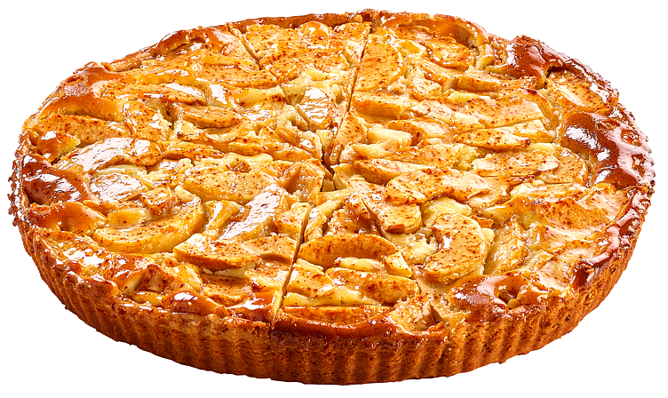 Apple tart normande eplekake tin og server delt  12x158g