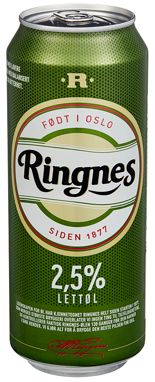 Ringnes lettøl bx   2,7%   24x50cl