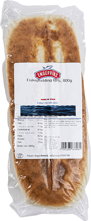 Fiskepudding frys 60%   800g