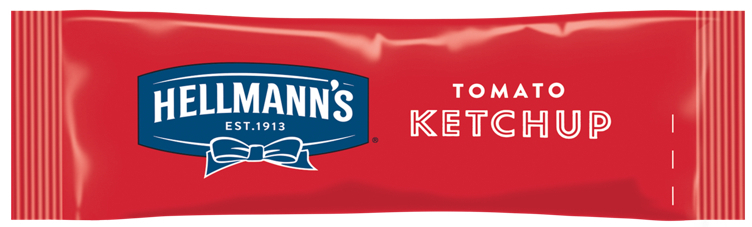 Ketchup kuvert pakke  198x10ml