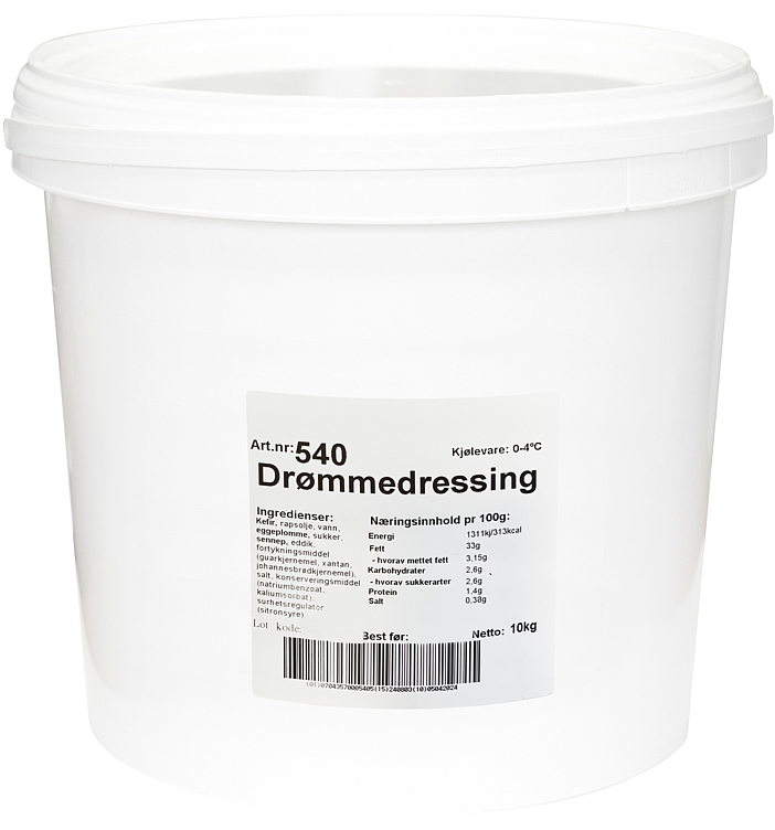 Sour cream dressing 10kg