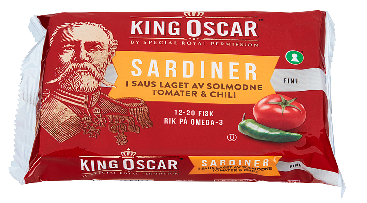 Sardiner tomat & chili 106g