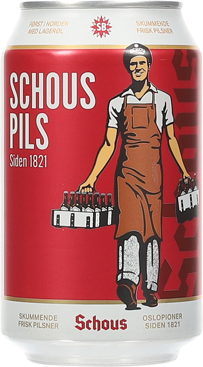 Schous pilsner bx   4,5%   30x33cl