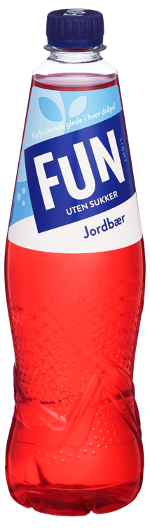 Fun light jordbær   0,8l