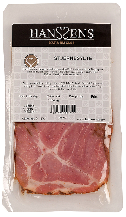 Stjernesylte (christmas brawn) sliced 100g
