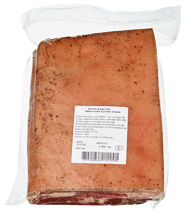 Panchetta 10xca1,5kg