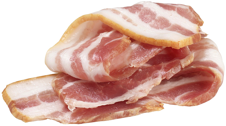 Bacon without outside fat sliced frozen    500g