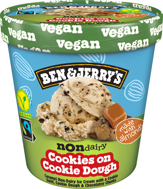Ben & jerry's non-dairy cookies on cookie dough ice cream 46