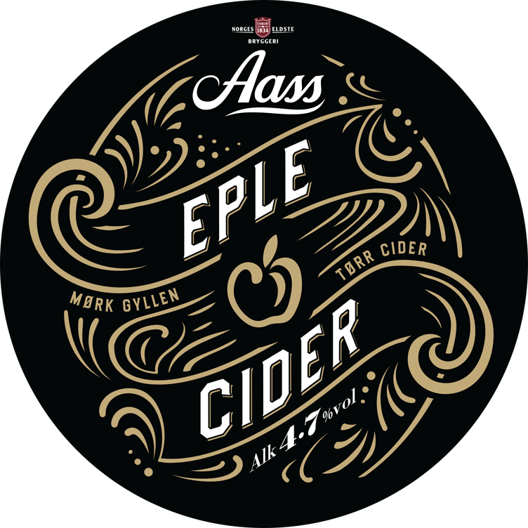 Aass eplecider tørr keykeg   4,7%   20l