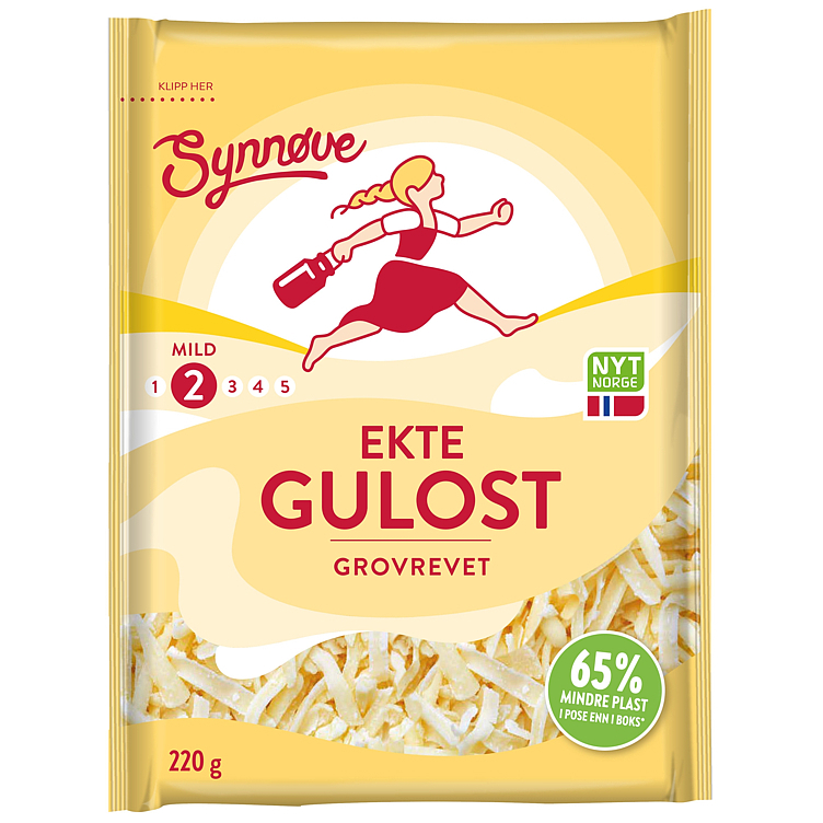 Synnøve gulost revet 220g