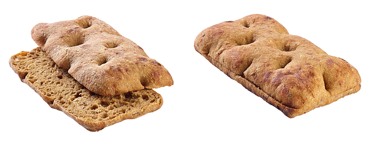 Schiacciata focaccia multigrain skivet   32x100g