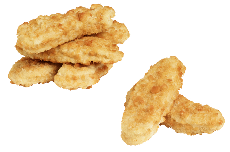 Kyllingsticks/nuggets crispy singelfryst  2,5kg