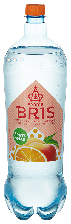Farris bris fersken appelsin   8x1,5l