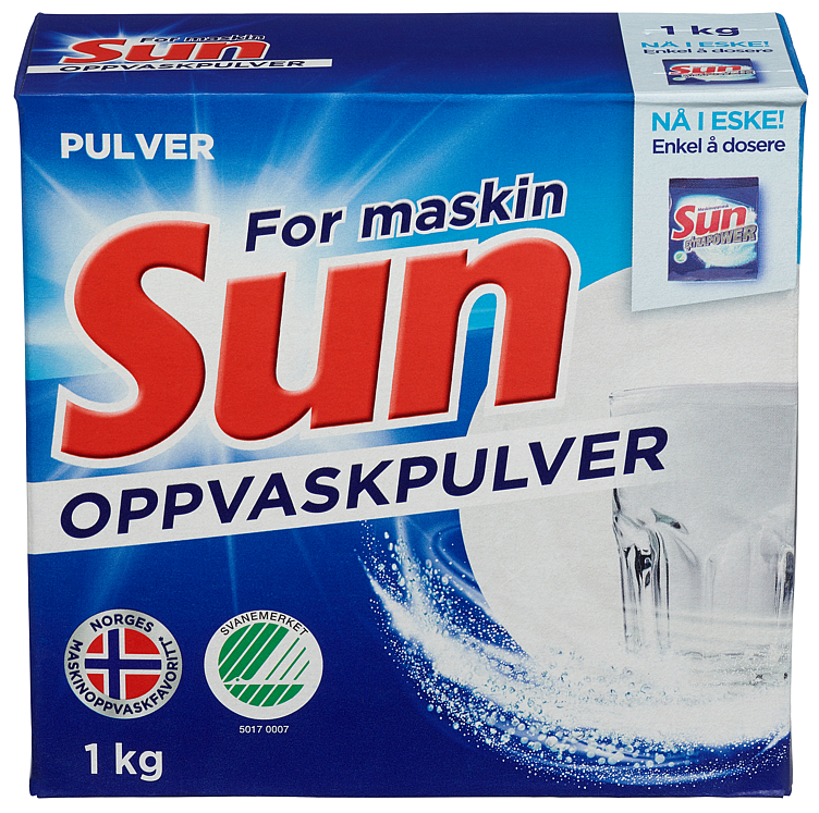 Sun maskinoppvaskpulver 1kg