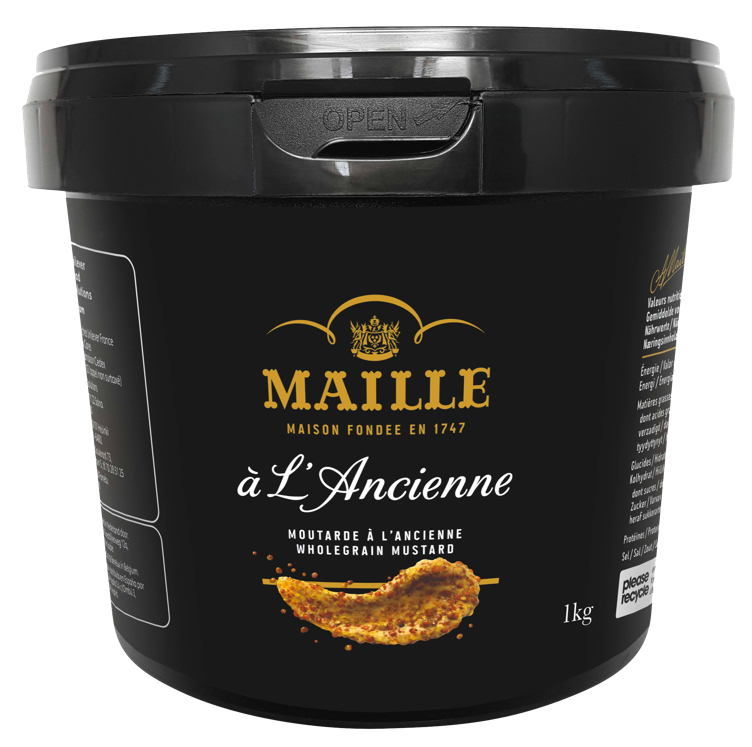 Dijon sennep grov wholegrain oldstyle   1kg