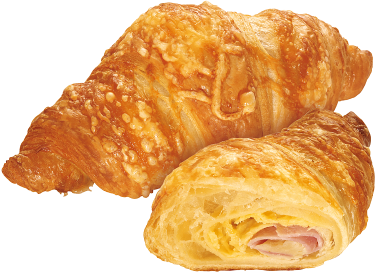 Croissant ost og skinke   48x105g