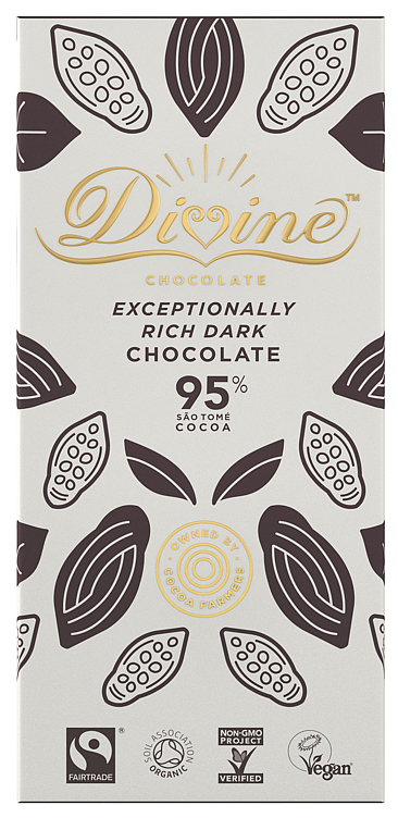Dark chocolate 95%, økol. 80g