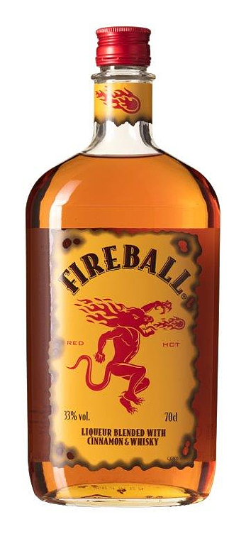Fireball cinnamon whisky   33%   70cl