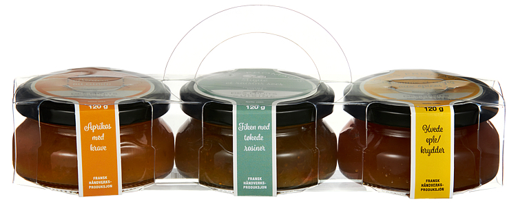 Gavepakning ostemarmelade 3pk   360g