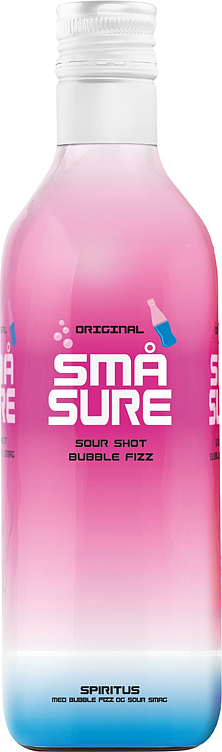 Små sure sour shot bubble fizz 16,4% 50cl
