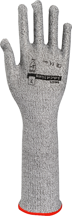 Kutthanske 7 grå hdpe fiber/glassf/spandex/nyl 5lang 1par