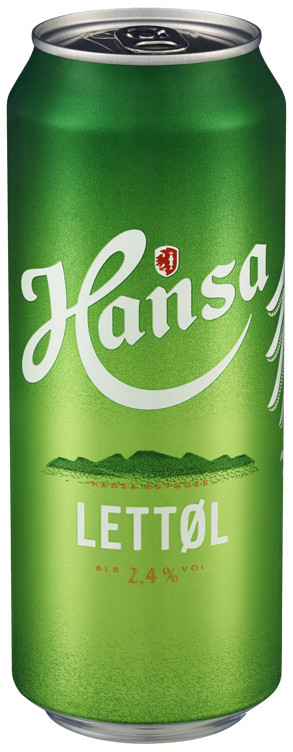 Hansa lettøl bx 2,4% 24x50cl