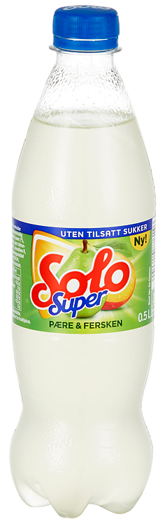 Solo super pære & fersken 24x0,50l