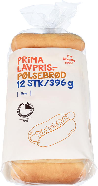 Pølsebrød   396g