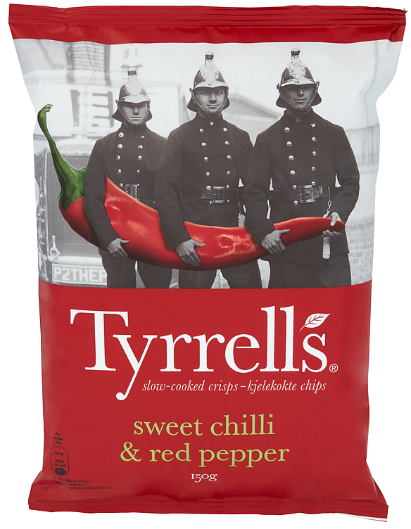 Tyrrells sweet chilli & red pepper 150g