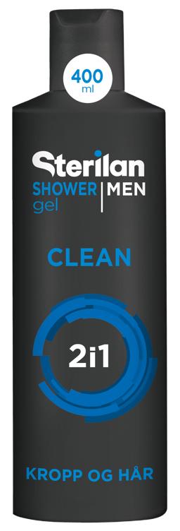 Sterilan men clean dusj 400ml
