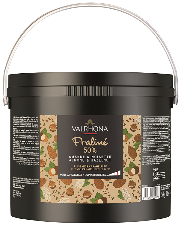 Mandel og hasselnøtt praline 50% 5kg