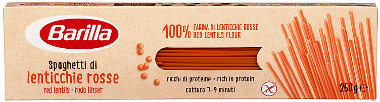 Spaghetti røde linser   250g