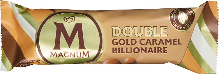 Magnum double gold caramel billionaire ice cream  85ml