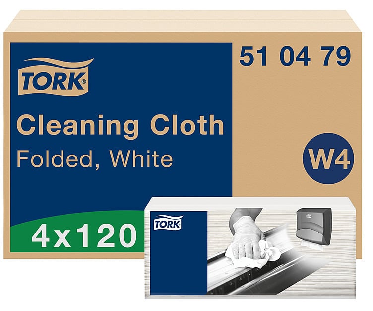 Rengjøringsklut myk w4 35.5 x 41.5cm  120stk