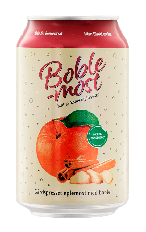 Boblemost kanel og ingefær 24x33cl