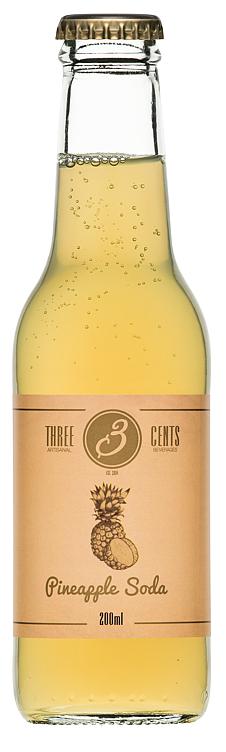 Three cents pineapple soda 24x20cl
