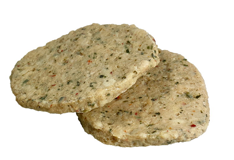 Chicken burger w/tarragon and chili 120g  40stk