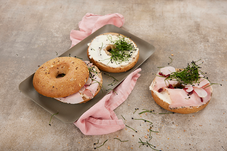 Bagel flerkorn delt tin server  30x120g