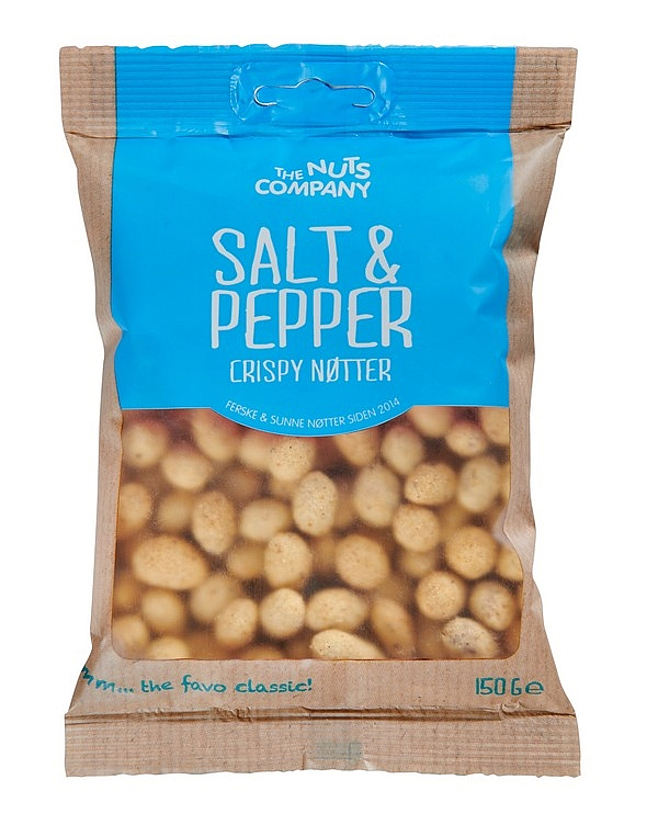 Peanøtter coatede - salt & pepper 150g
