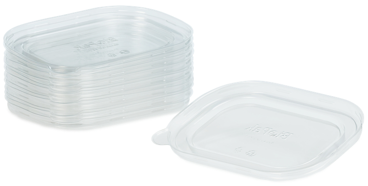 Lokk brick medium rpet gjennomsigtig 500-1000ml  50stk