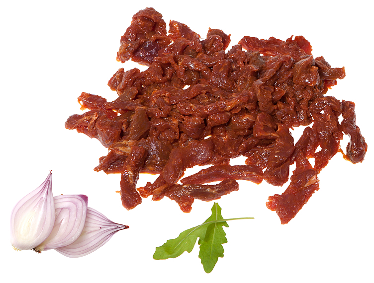 Beef chopped, marinated, halal  4x1,25kg    kg