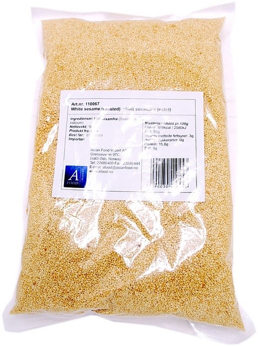 White sesame w/o shell roasted   1kg