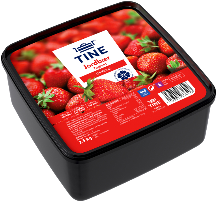 Yoghurt jordbær  2,5kg