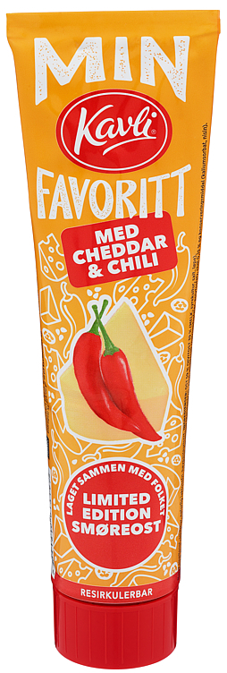 Min kavlifavoritt cheddar & chili ost 175g