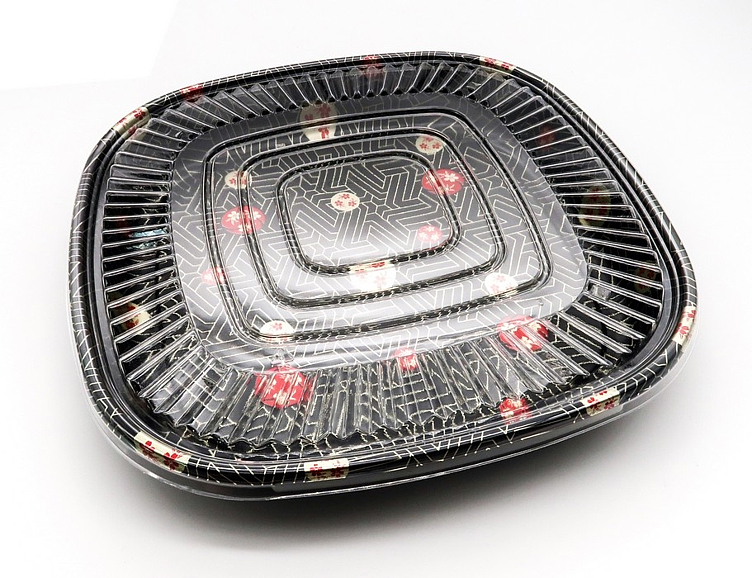 Sushi trays wl-c21 sakura (40-50 bit) 20stk