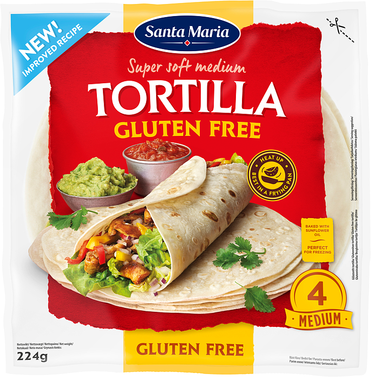 Tortilla gluten free  224g